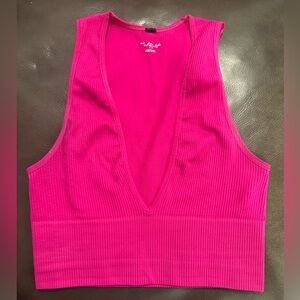Urban Outfitters Out from Under Hot pink low Cut tank top (crop)